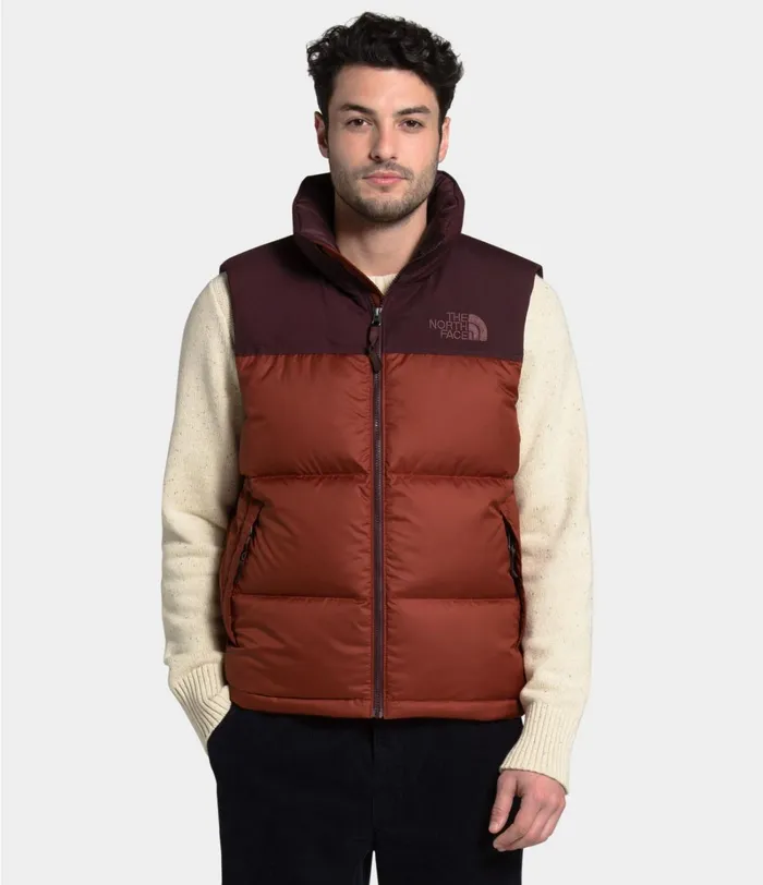Mens The North Face Insulated and Down Jackets MENS ECO NUPTSE VEST Brandy Brownroot Brown Mens The North Face Insulated and Down Jackets MENS ECO NUPTSE VEST Brandy Brownroot Brown