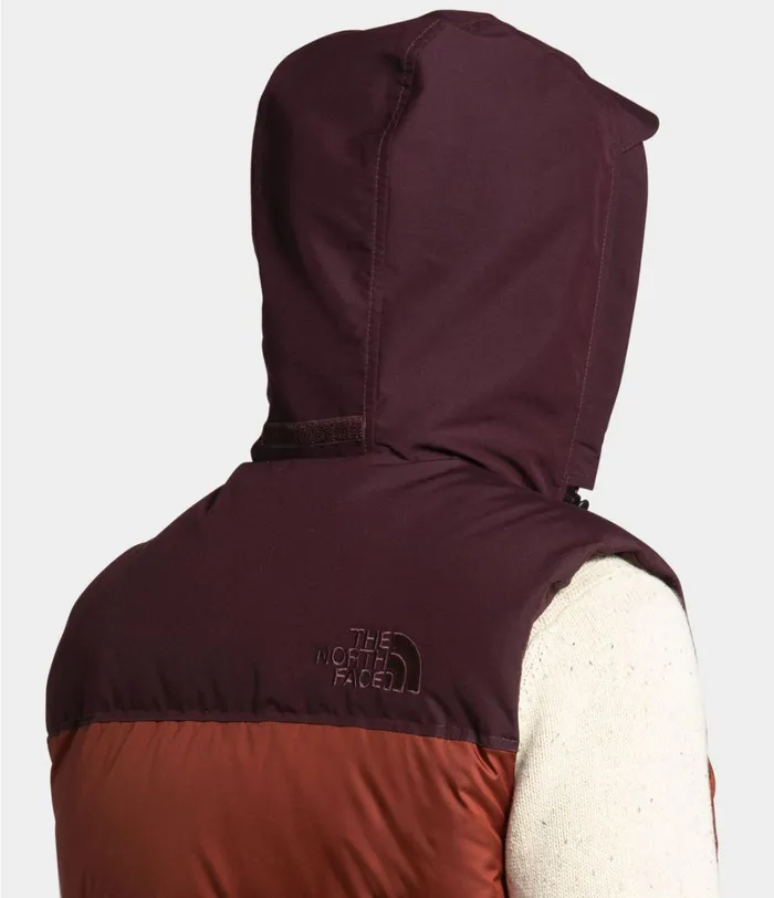 Mens The North Face Insulated and Down Jackets MENS ECO NUPTSE VEST Brandy Brownroot Brown