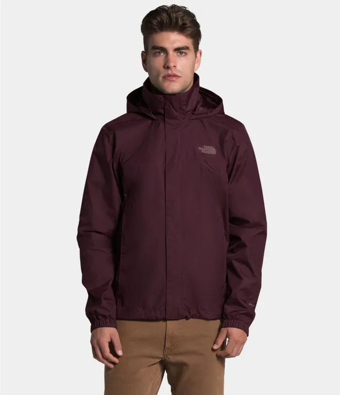Mens The North Face Rainwear Resolve 2 Jacket Root Brown