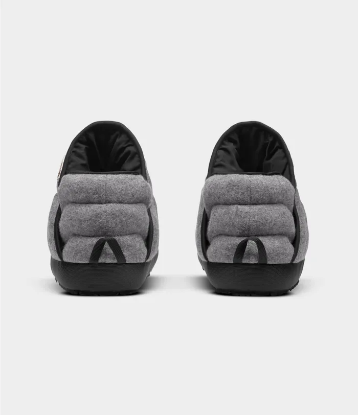 Mens The North Face Slippers ThermoBall Traction Bootie Wool Tnf Medium Grey Heathertnf Black