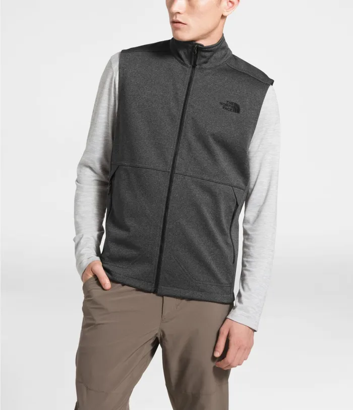 Mens The North Face Vests Apex Canyonwall Vest Tnf Dark Grey Heather