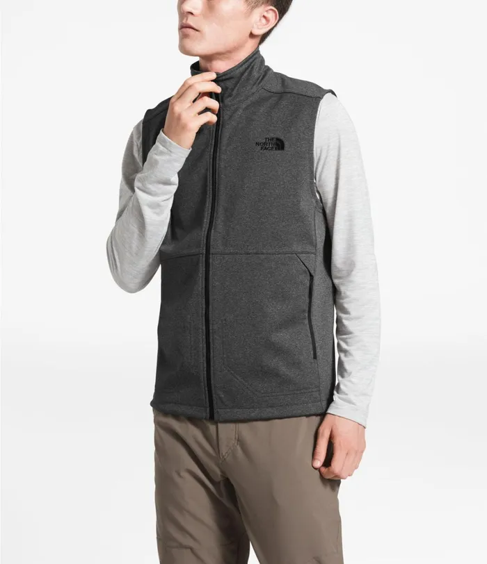 Mens The North Face Vests Apex Canyonwall Vest Tnf Dark Grey Heather