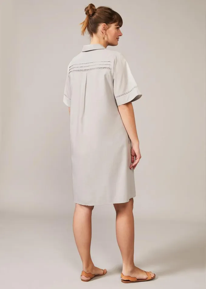 Mikayla Shirt Dress Grey Women Phase Eight Dresses