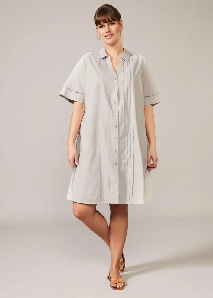 Mikayla Shirt Dress Grey Women Phase Eight Dresses