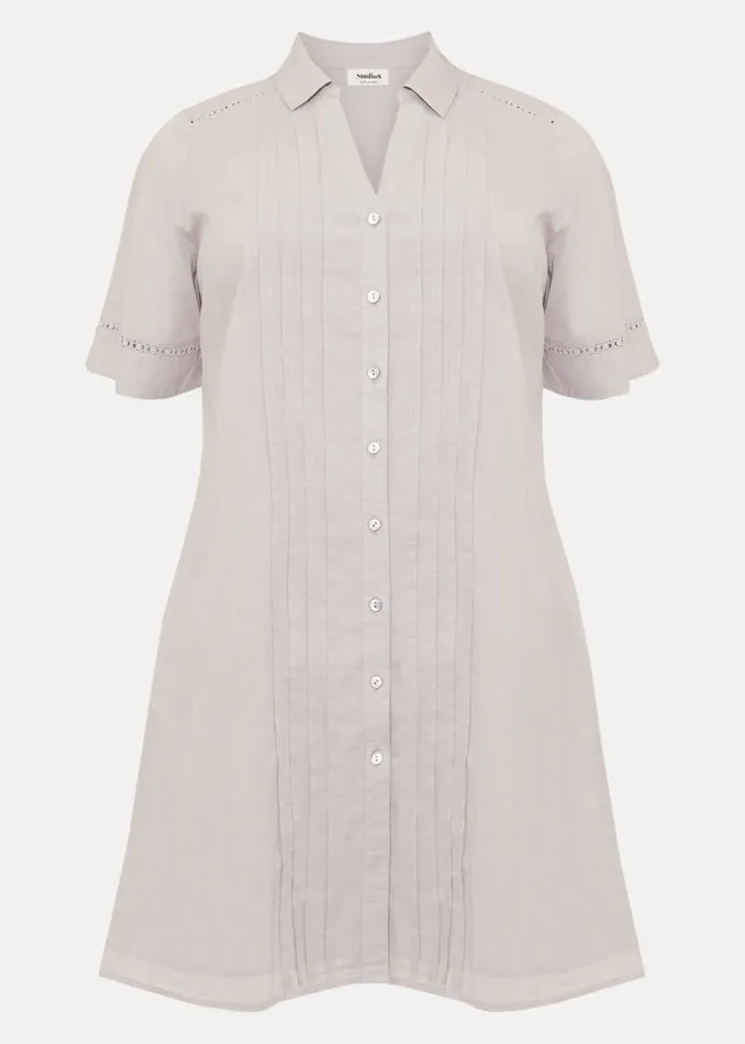 Mikayla Shirt Dress Grey Women Phase Eight Dresses