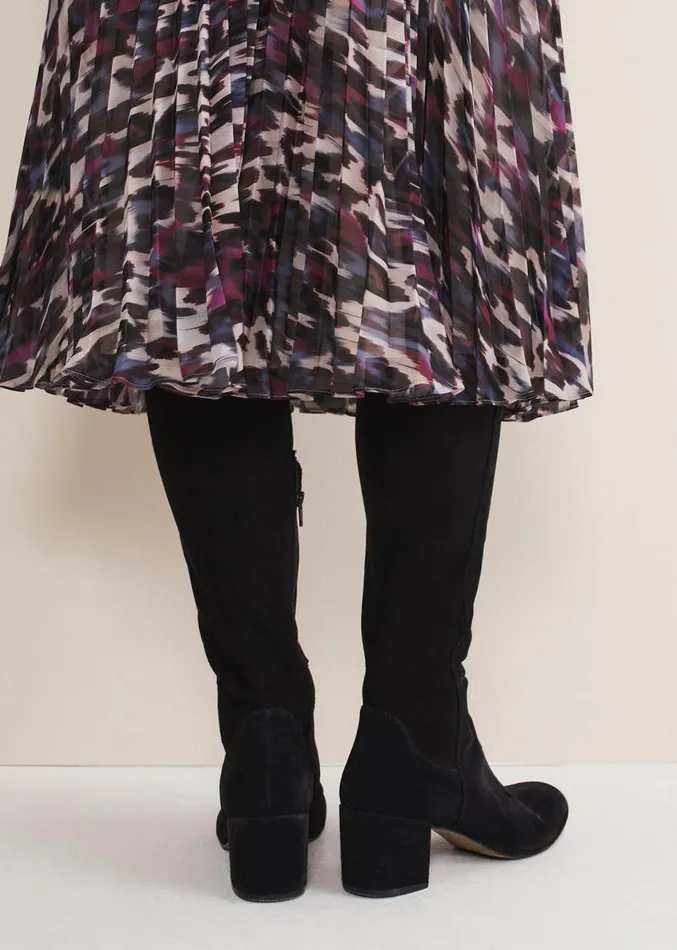 Milly Knee High Boots Black Women Phase Eight Heels