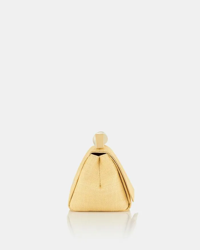 Mini Twist Clutch Beige Women Aquazzura Clutch Bags Mini Twist Clutch Beige Women Aquazzura Clutch Bags
