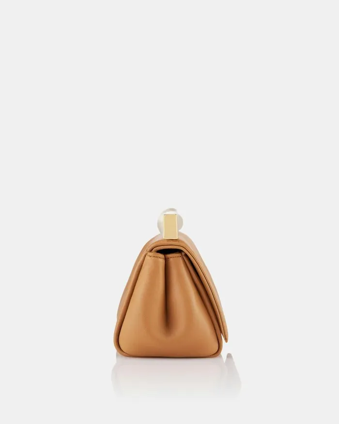 Mini Twist Clutch Brown Women Aquazzura Shoulder Bags