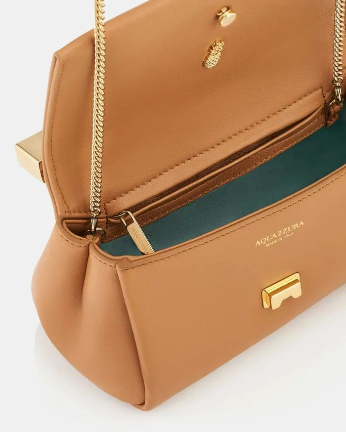 Mini Twist Clutch Brown Women Aquazzura Shoulder Bags Mini Twist Clutch Brown Women Aquazzura Shoulder Bags