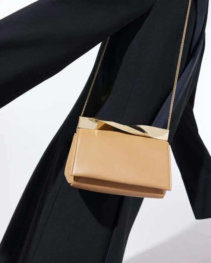Mini Twist Clutch Brown Women Aquazzura Shoulder Bags Mini Twist Clutch Brown Women Aquazzura Shoulder Bags