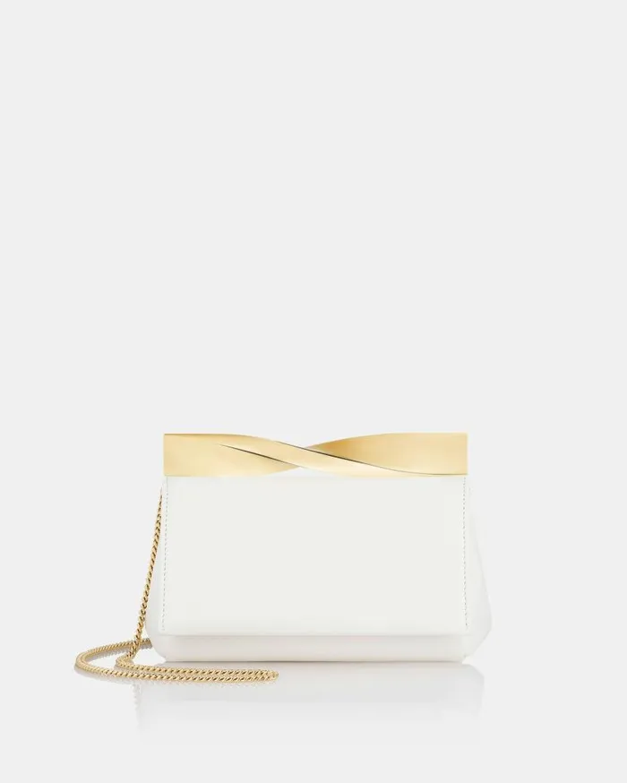 Mini Twist Clutch White Women Aquazzura Mini Bags