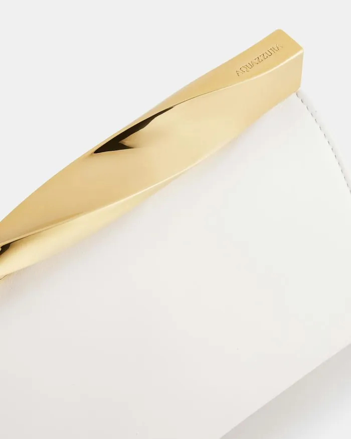 Mini Twist Clutch White Women Aquazzura Mini Bags