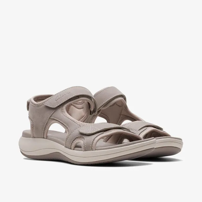 Mira Bay Stone Women Clarks Sandals and Flip Flops