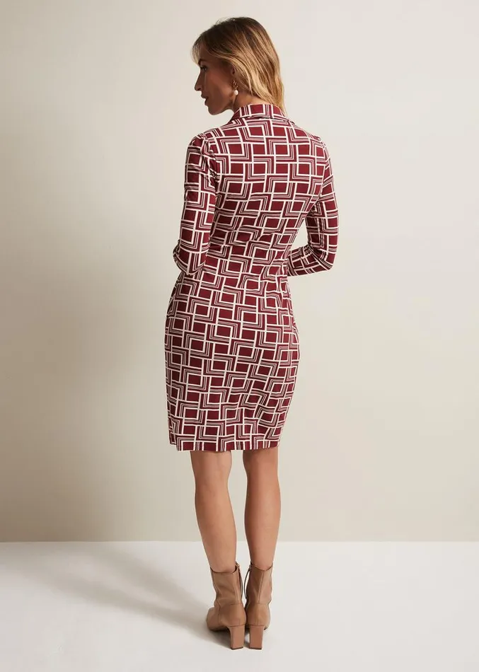 Montana Geo Shirt Shift Dress Multicoloured Women Phase Eight Dresses