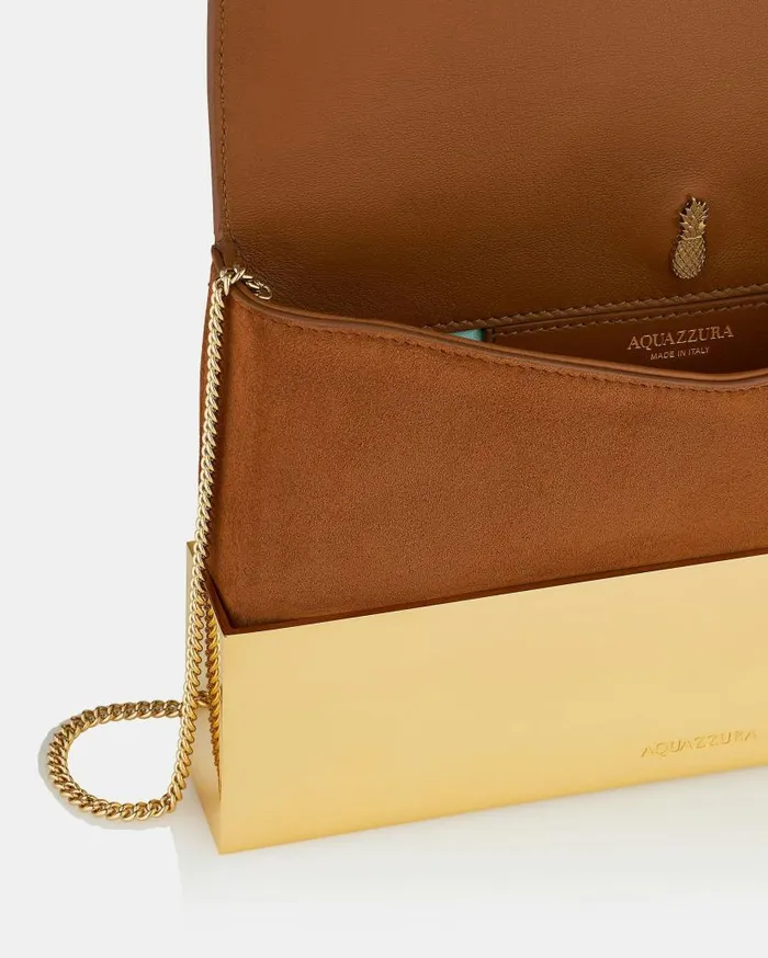 Muse Clutch Brown Women Aquazzura Clutch Bags Muse Clutch Brown Women Aquazzura Clutch Bags