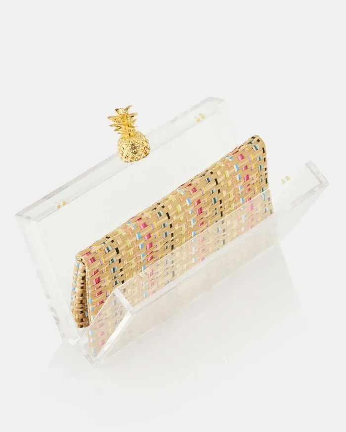 Mustique Clutch Beige Women Aquazzura Clutch Bags Mustique Clutch Beige Women Aquazzura Clutch Bags