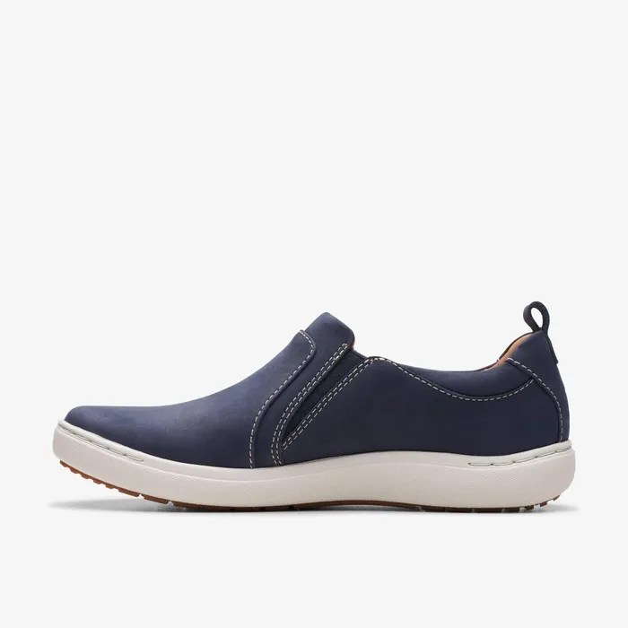 Nalle Lilac Navy Nubuck Women Clarks Sneakers