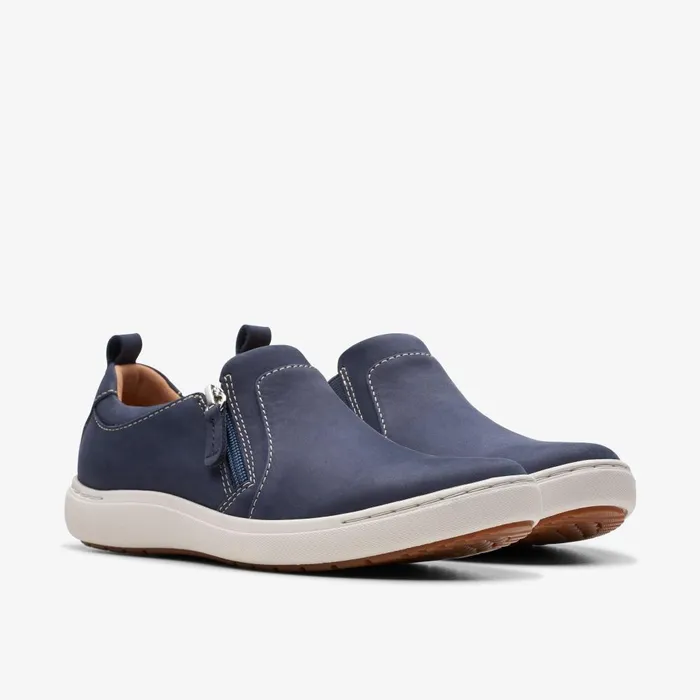 Nalle Lilac Navy Nubuck Women Clarks Sneakers