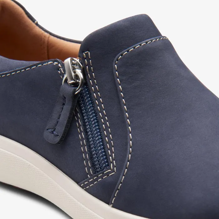 Nalle Lilac Navy Nubuck Women Clarks Sneakers