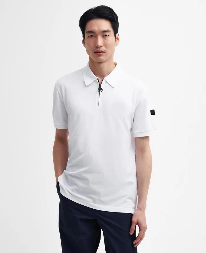 Nara Pique Polo Shirt Sapphire Navy Men Barbour Polo Shirts