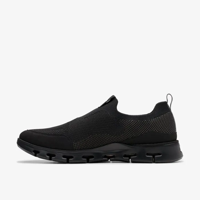Nature X Ease Black Combination Men Clarks Sneakers
