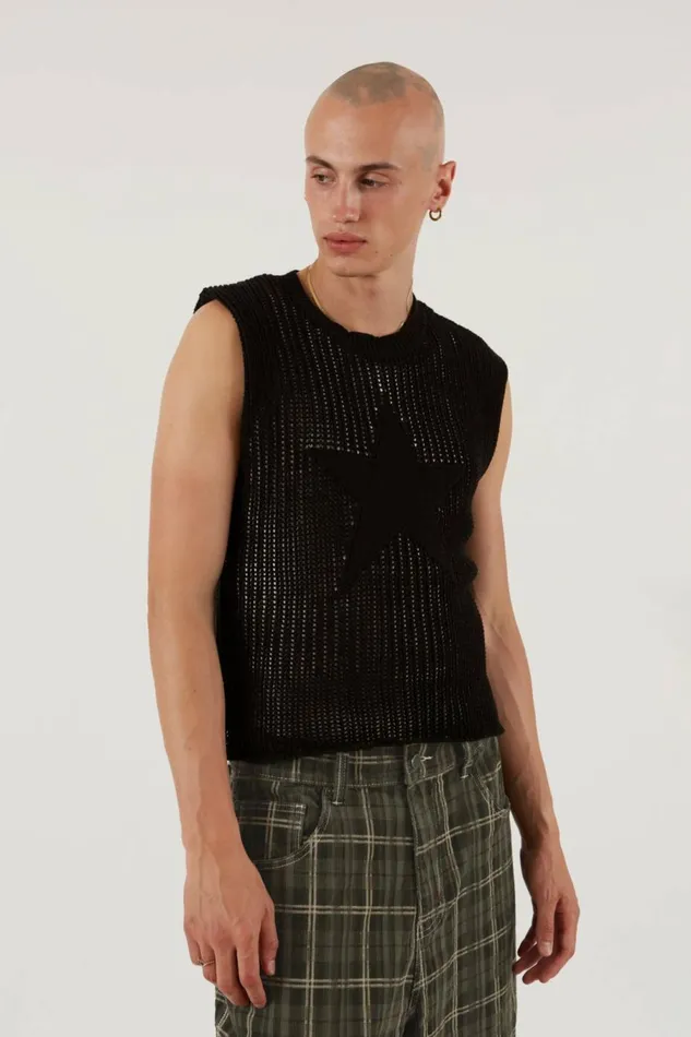 Nebula Vest Black Men Jaded London Vests