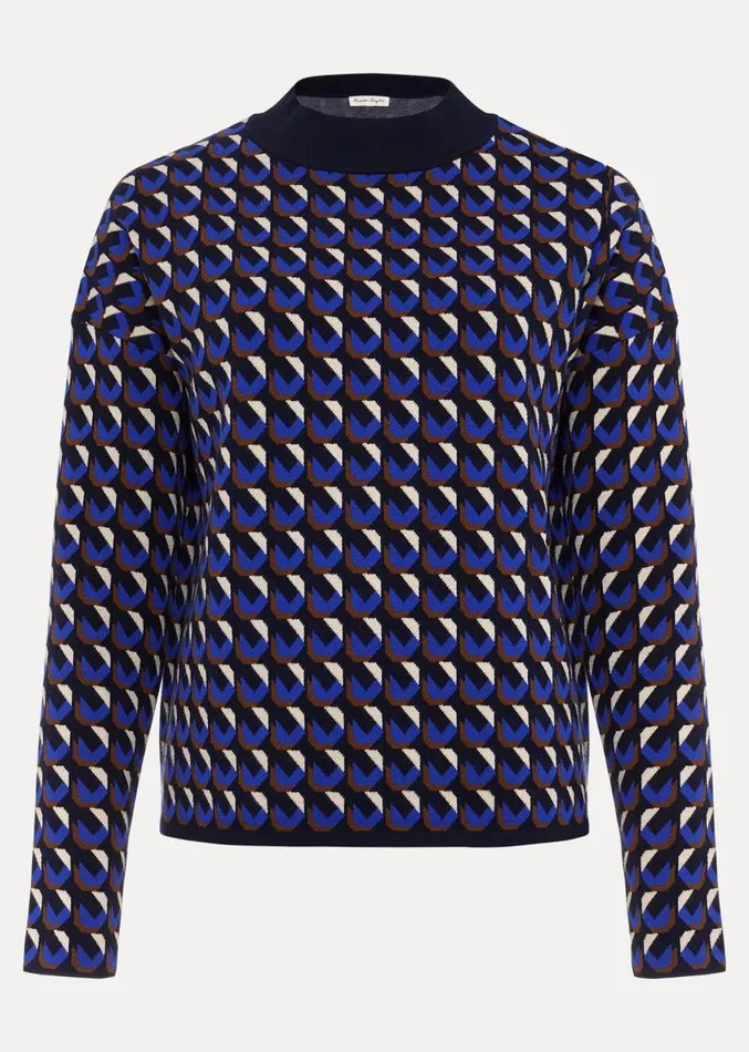 Nicole Geo Twin Set Jumper Multicoloured Women Phase Eight Knitwear