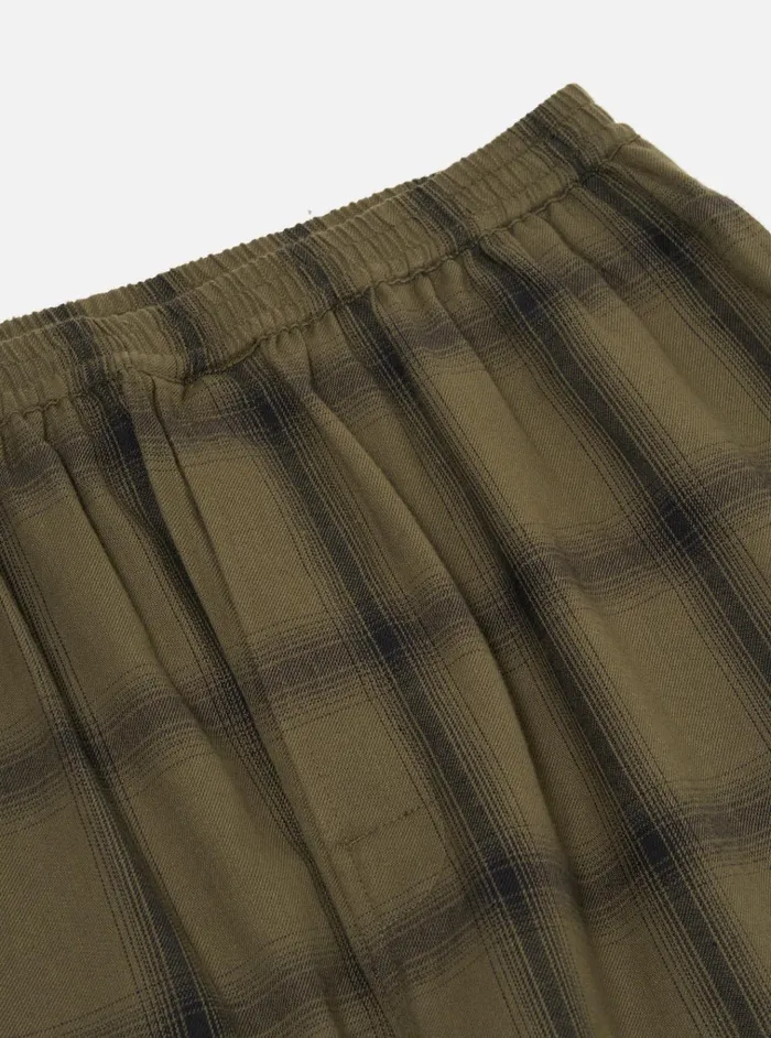 Nightwear Men Universal Works Universal Works Pyjama Pant In Olive Shadow Check
