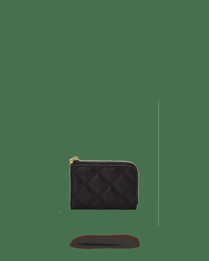 NOIR QUILT GOLD CHAIN SHARK WALLET Bags SPRAYGROUND