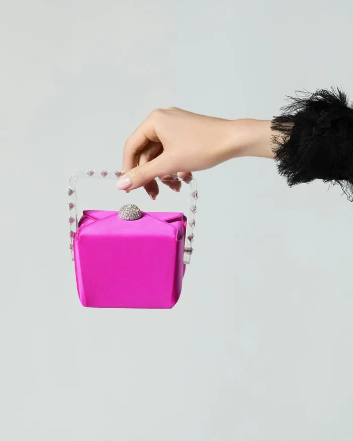Noodle Box Fuchsia Women Aquazzura Mini Bags Noodle Box Fuchsia Women Aquazzura Mini Bags