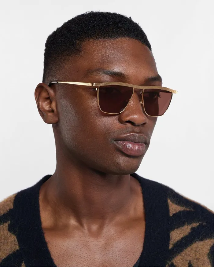 Noran Sunglasses Gold WomenMen Nanushka Eyewear