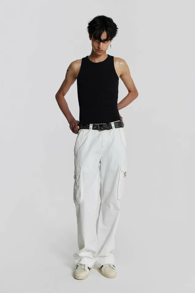 NTRLS Black Rib Vest Stone WomenMen Jaded London Vests NTRLS Black Rib Vest Stone WomenMen Jaded London Vests