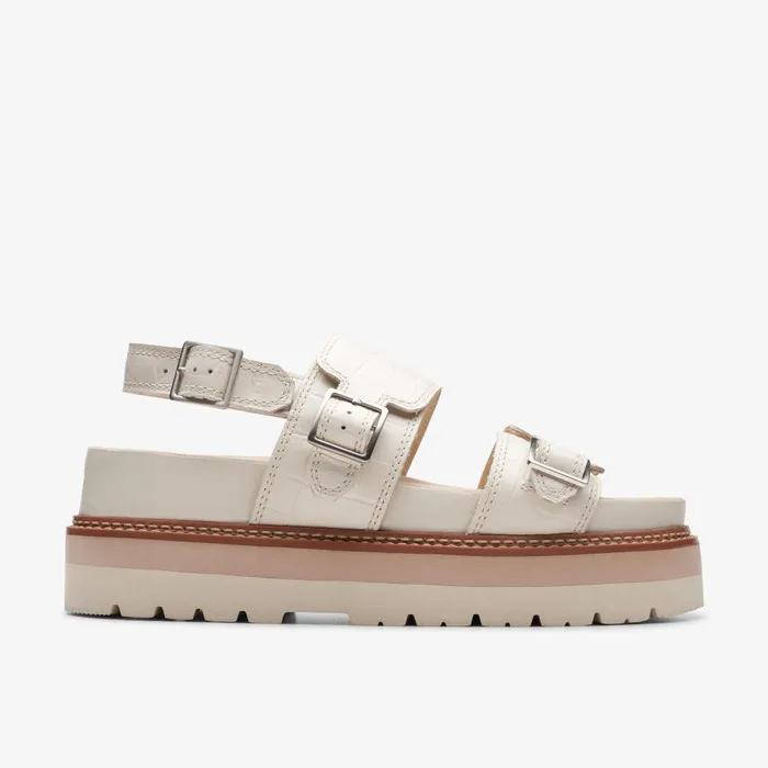 ORIANNA GLIDE Cream Interest Women Clarks Sandals and Flip Flops