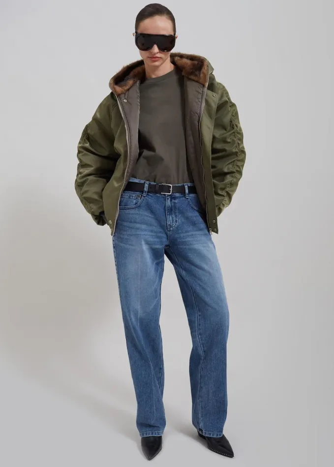 Outerwear Women The Frankie Shop Hayden Faux Fur Bomber 8211 Khaki