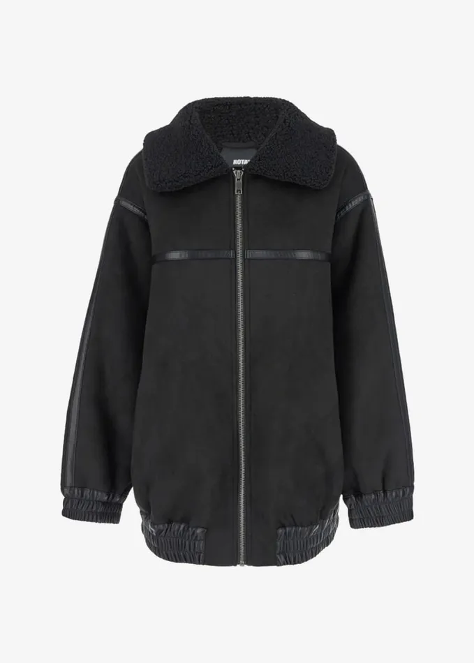 Outerwear Women The Frankie Shop Rotate Oversized Bomber Jacket 8211 Black