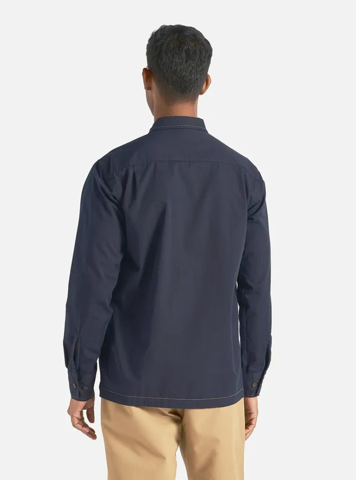 Overshirts Men Universal Works Universal Works LS Utility Shirt In Navy Military Shirting