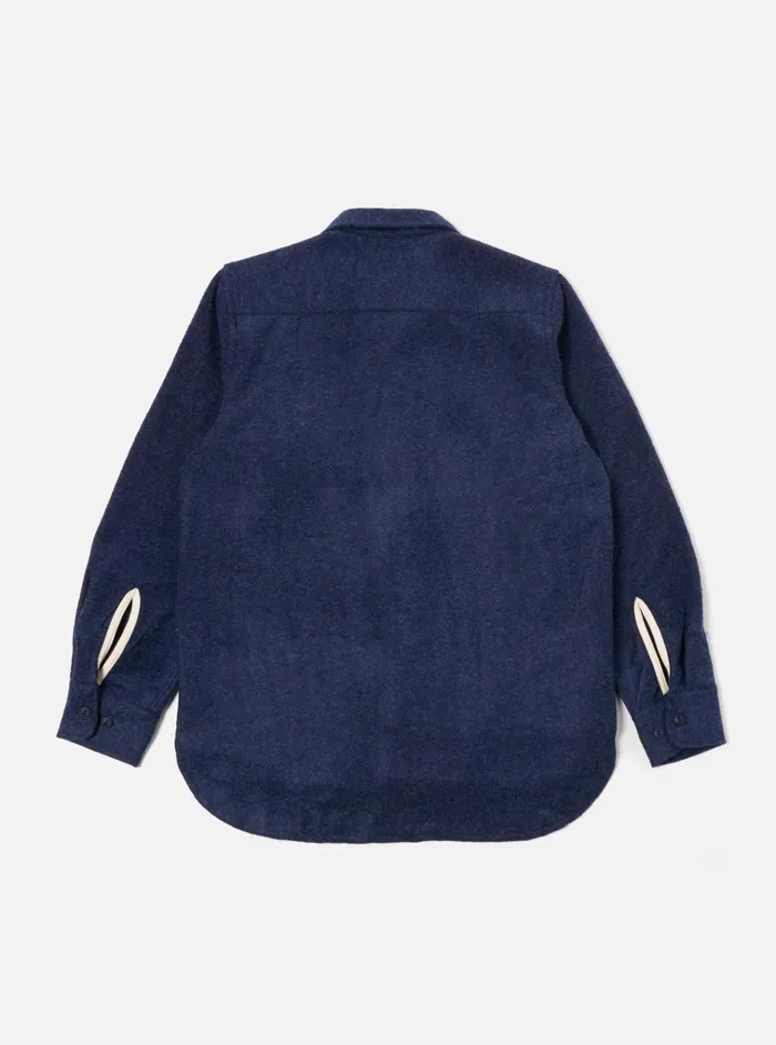 Overshirts Men Universal Works Universal Works Work Shirt In Navy Dam Marl
