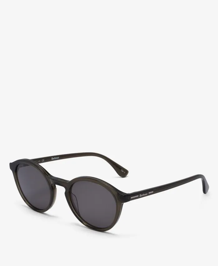 Panto Sunglasses Classic Green Men Barbour Sunglasses