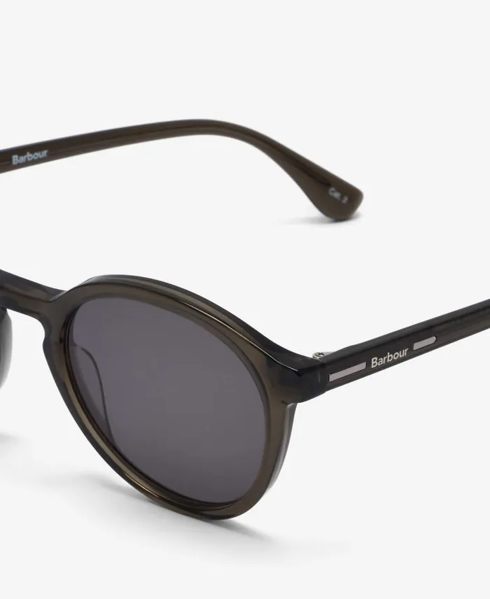 Panto Sunglasses Classic Green Men Barbour Sunglasses