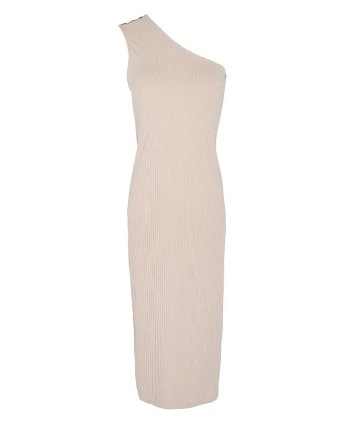 Parisse Midi Dress Oat Women Barbour Dresses and Skirts