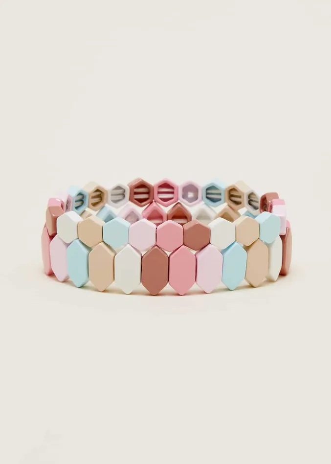 Pastel Beaded Bracelet Pack Multi Brights Women Phase Eight Jewellery