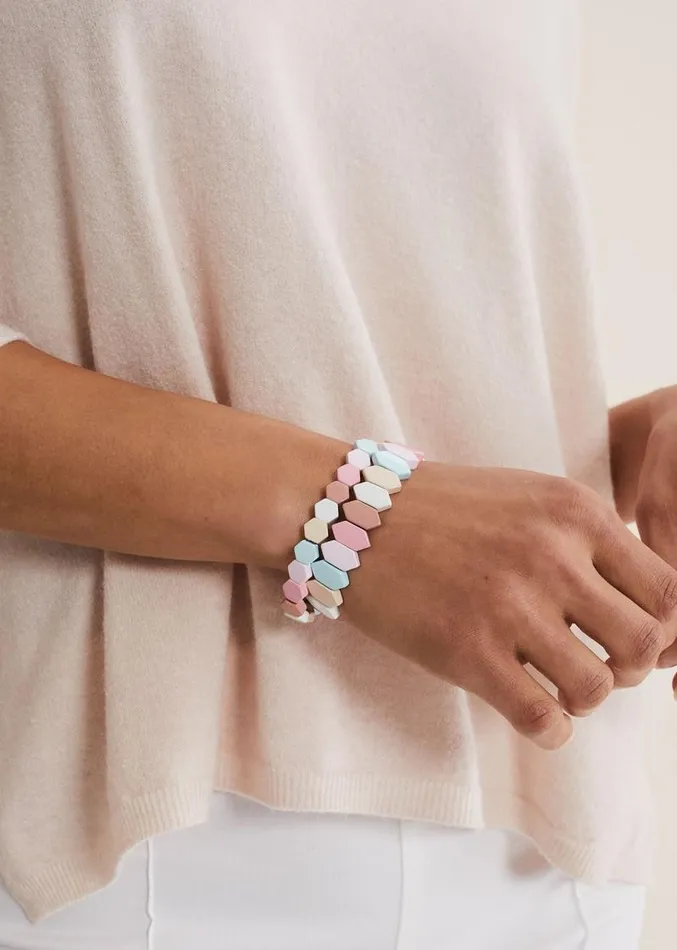 Pastel Beaded Bracelet Pack Multi Brights Women Phase Eight Jewellery