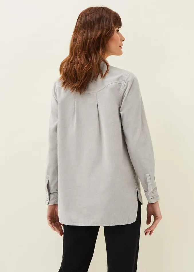 Peggie Corduroy Oversized Shirt Mint Women Phase Eight Shirts and Blouses