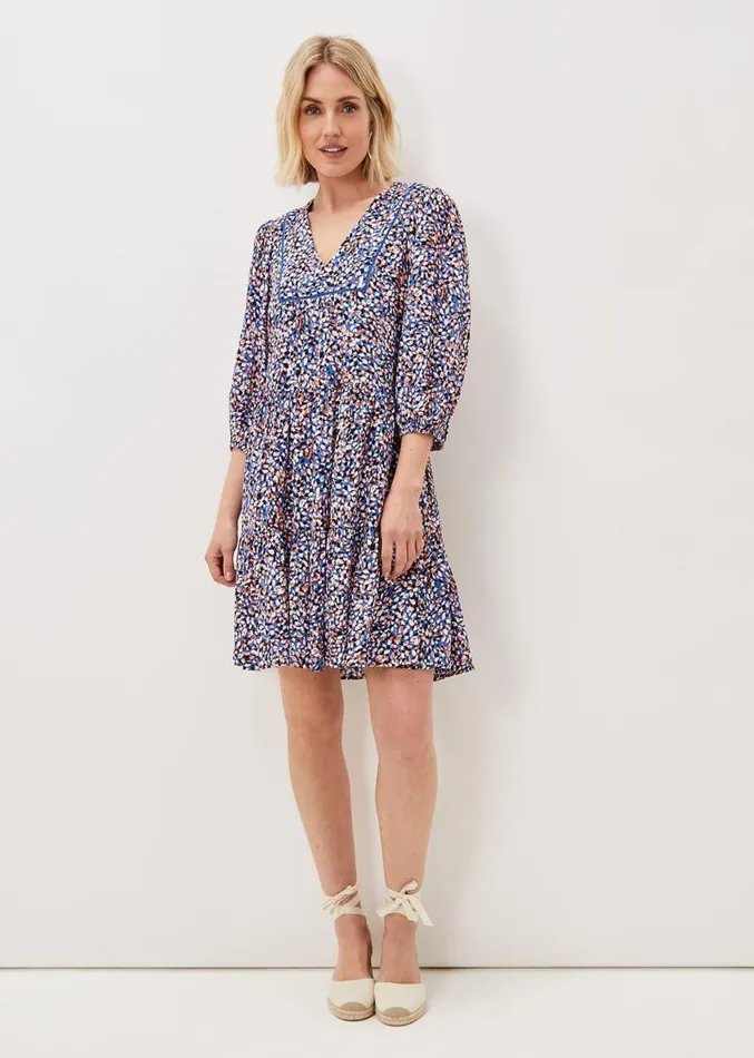 Penele Dotty Print Short Dress Multicoloured Women Phase Eight Dresses