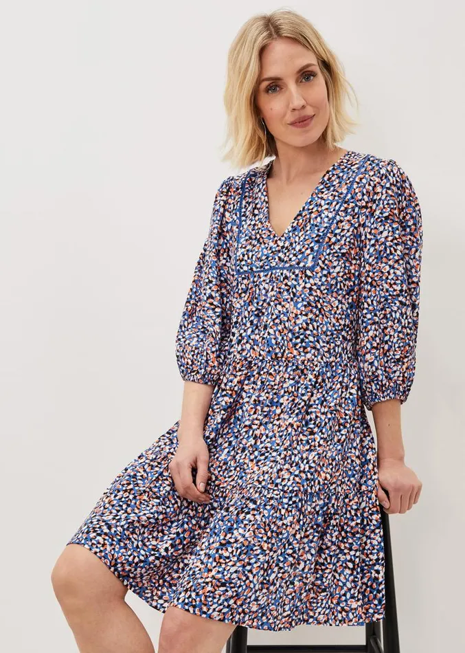 Penele Dotty Print Short Dress Multicoloured Women Phase Eight Dresses