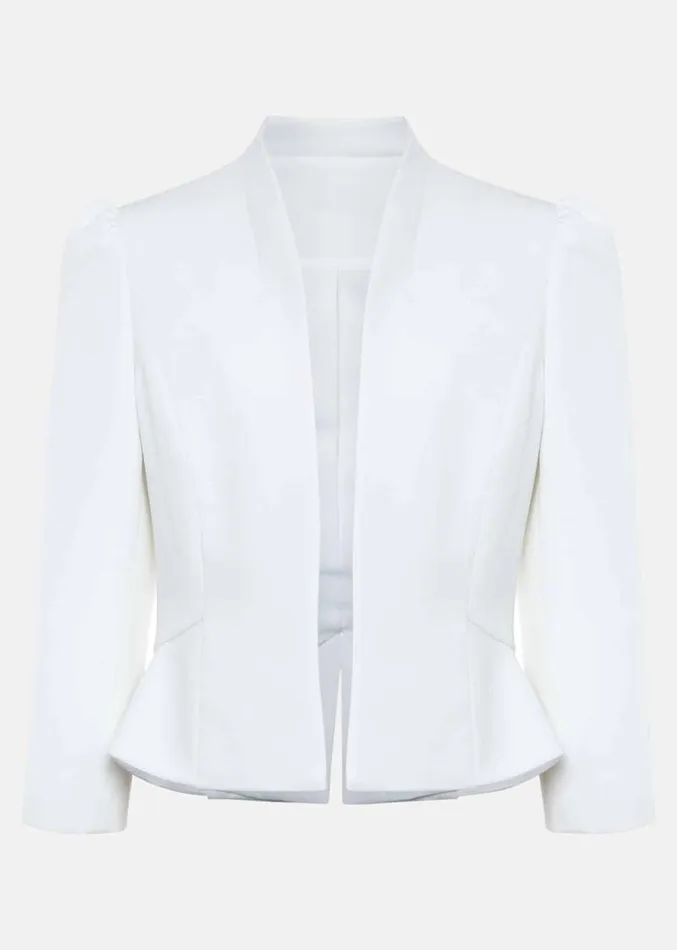 Petite Isabella Bow Jacket Ivory Women Phase Eight Jackets