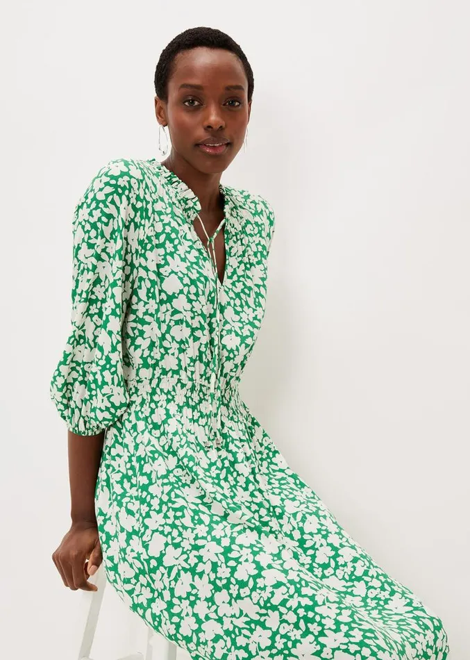 Phillipa Floral Midaxi Dress Greenivory Women Phase Eight Dresses