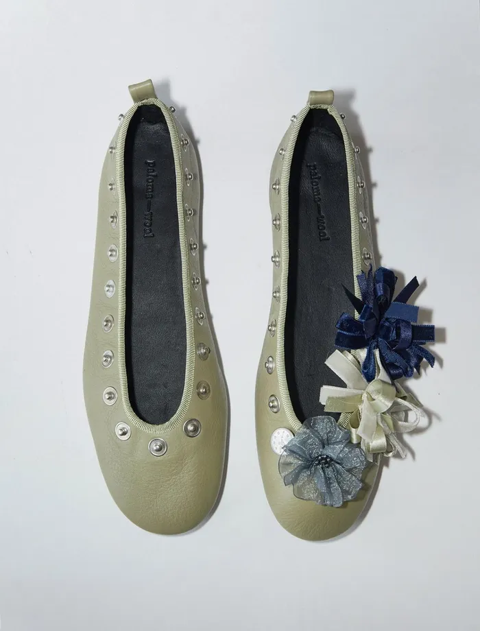 Pina Snaps Light Khaki Women Paloma Wool Ballerinas