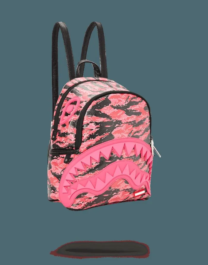 PINK TIGER CAMO SHARKMOUTH SAVAGE BACKPACK Bags SPRAYGROUND