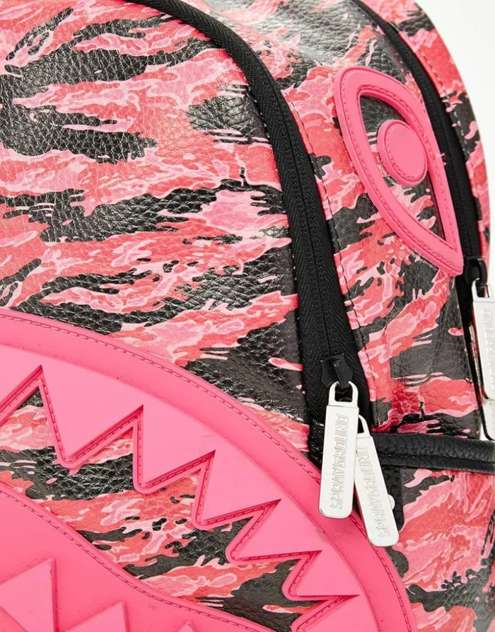 PINK TIGER CAMO SHARKMOUTH SAVAGE BACKPACK Bags SPRAYGROUND